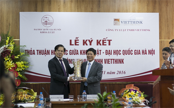 Lễ ký kết thỏa thuận hợp tác với Khoa Luật - Đại học Quốc gia Hà Nội