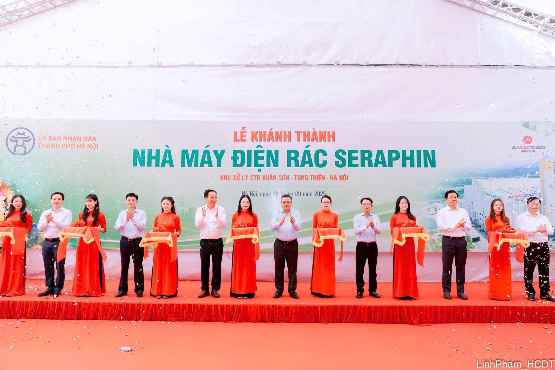 Vietthink tham dự Lễ khánh thành Nhà máy Điện rác Seraphin tại Hà Nội